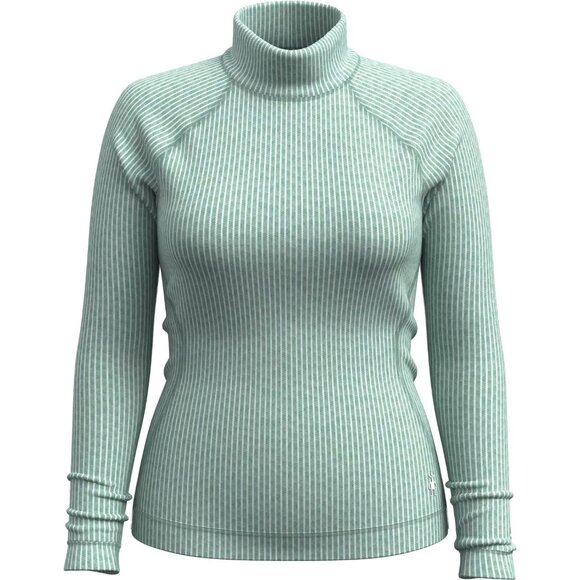 NEW SmartWool Thermal Ribbed Base Layer Turtleneck 100% Merino Wool 1225 6s3 - Picture 2 of 7